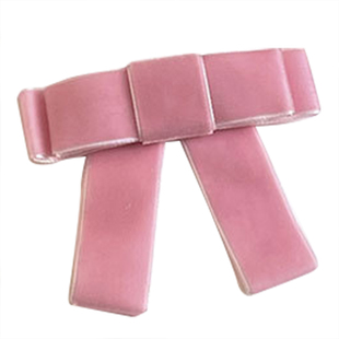 少女粉色蝴蝶结衣服配饰丝绒蝴蝶结胸针小号装饰别针日系领结配件