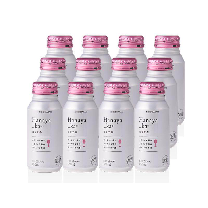全日空 日本盛花香系列纯米酒清酒女士微醺低度晚安酒180ml*12瓶