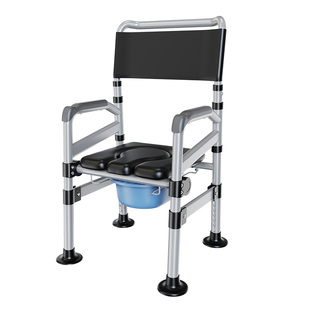 坐便器孕妇专用坐便椅老人家用结实加固室内移动马桶座便器可折叠