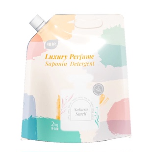 【天猫U先】4斤植护樱花香水洗衣液整箱批实惠装机洗持久留香补充