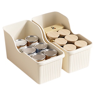 居家家厨房收纳盒锅具带轮橱柜整理盒家用神器抽屉式水槽储物架