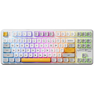 英菲克K87客制化机械键盘侧刻无线有线蓝牙三模电竞游戏专用办公