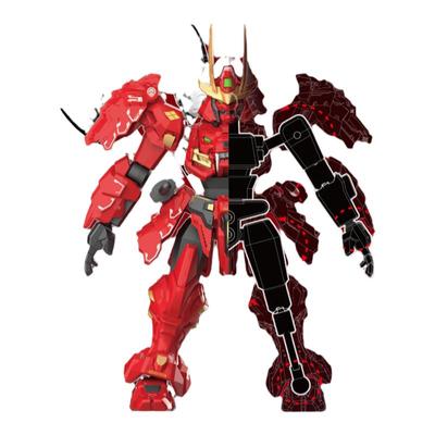 森宝积木英雄模寿先祖效应甲斐之虎梵天丸武城侯盲盒积木人模型