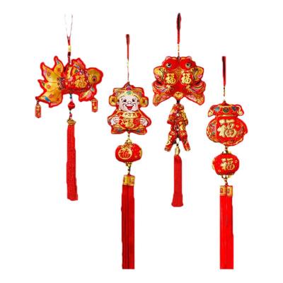 新年装饰挂件灯笼财神挂件