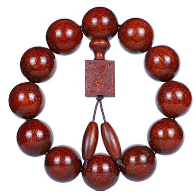 小叶紫檀佛珠手链高密金星沉水