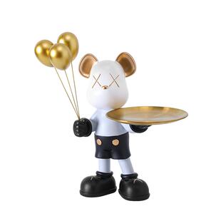 暴力熊钥匙收纳玄关摆件客厅装饰品鞋柜置物架新房子乔迁新居礼物