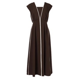 Apuweiser-riche秋冬新品 设计感高腰连衣裙25363490