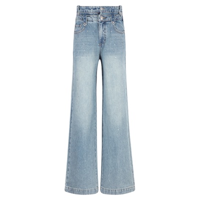 LULUALWAYS复古阔腿牛仔裤