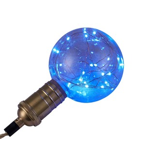 七彩灯泡螺口节能彩色灯泡酒吧ktv满天星装饰光源螺口家用小夜灯