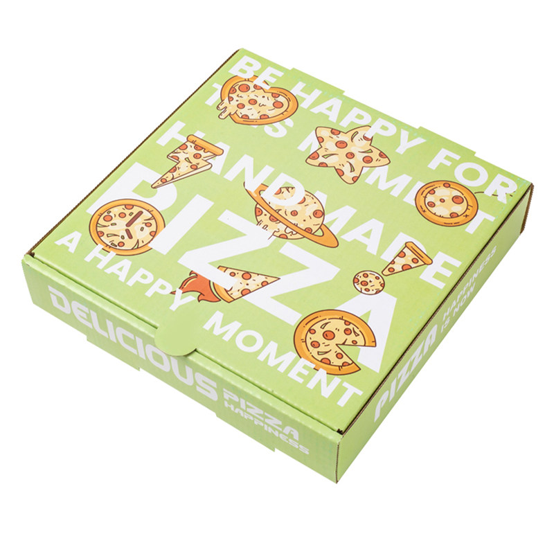 食品级绿色环保胶印加厚款披萨盒