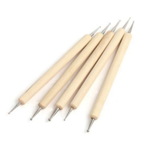 双头铁笔立体刺绣布用复写纸专用描图笔 拓图笔金属笔 点钻笔木柄