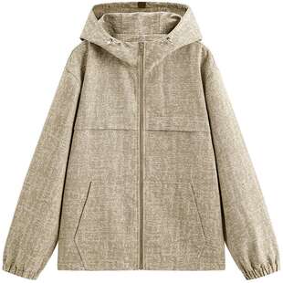 【商场同款】太平鸟男装2025年秋季新款连帽夹克外套男B1BCF3433