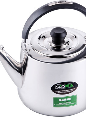 顺达烧水壶304不锈钢燃气水壶3L4L5L6L大容量鸣笛煤电磁炉开水壶