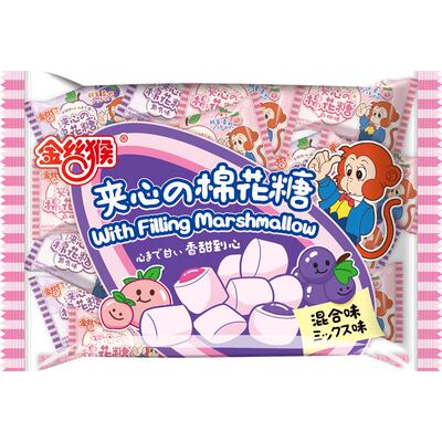金丝猴夹心棉花糖168g混合口味