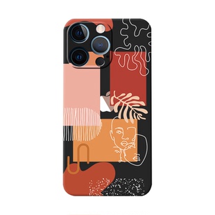 一朶午荷16/17air适用于iphone11PRO手机壳苹果13max软壳xr简约14plus潮磨砂防摔12/15Pro