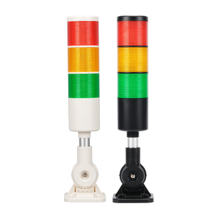 24V三色报警指示灯声光报警器蜂鸣爆闪LED机床设备状态信号灯220V
