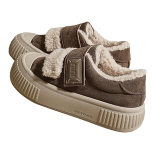 爆款勃肯鞋厚底加绒休闲女鞋女款2025秋冬新款保暖百搭板鞋棉鞋子