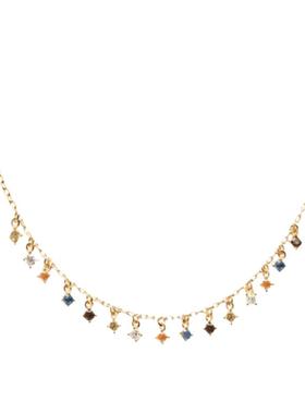 GMATIS多彩锆石s925银小众项链