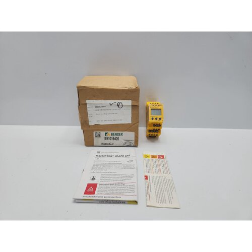 BENDER IR420D42 ISOMETER INSULATION MONITORING DEVICE B91016