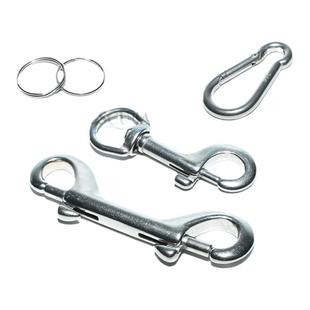 NiteScuba奈特 316不锈钢单头钩 双头钩 潜水象拔线轮挂扣 万向钩