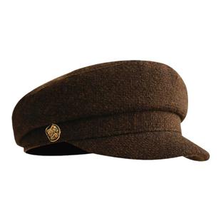 名媛风平顶八角帽女洋气时髦画家帽子小众高级感复古贝雷帽报童帽