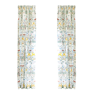 Steeger斯蒂格 清新治愈数码环保印花窗帘窗纱定制现代客厅樱庭