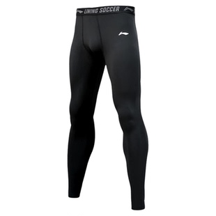 李宁加绒紧身裤男高弹训练裤运动长裤压缩跑步健身篮球田径鲨鱼裤