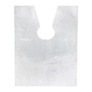 一次性披肩理发店专用烫发焗油发廊染发围脖加厚美发用品塑料围布