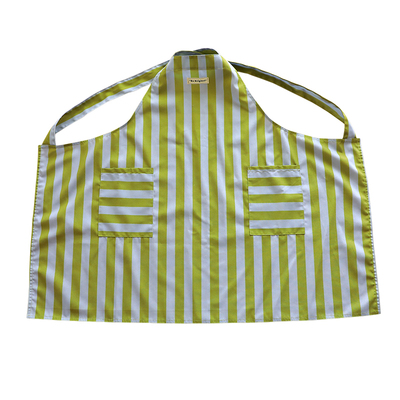 条纹围裙厨房家用做饭免系带