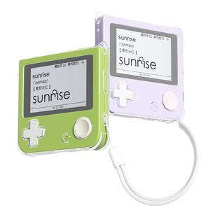 适用百词斩英语单词机透明保护壳钢化膜平替清新软壳贴膜带挂绳孔外壳可放收纳包全包防摔防刮亲肤手感特好用