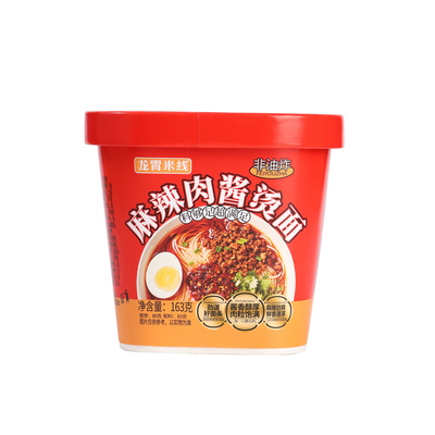 淮北烫面桶装冲泡即食皖北萧县特色烫面龙霄米线肉酱麻辣方便速食