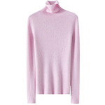 颜色好美~太好穿搭了！高领100%山羊绒衫女纯羊绒毛衣针织打底衫