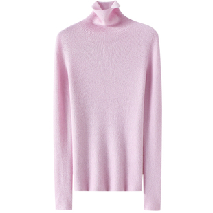 颜色好美~太好穿搭了!高领100%山羊绒衫女纯羊绒毛衣针织打底衫