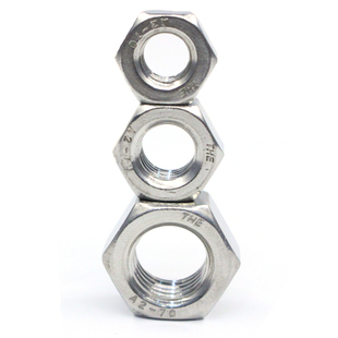 东明304不锈钢六角螺母A2-70防锁死螺帽M3-M30常规螺丝帽DIN934