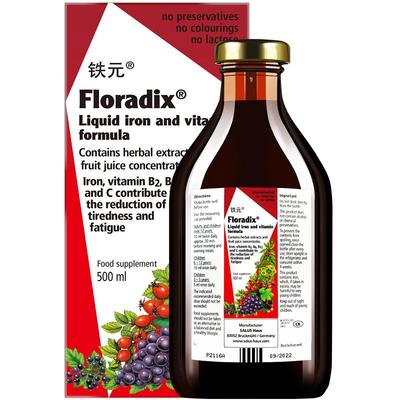 Floradix/铁元维B族补铁剂500Ml