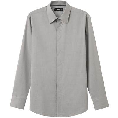 JDV商场同款灰色男士基础款衬衫