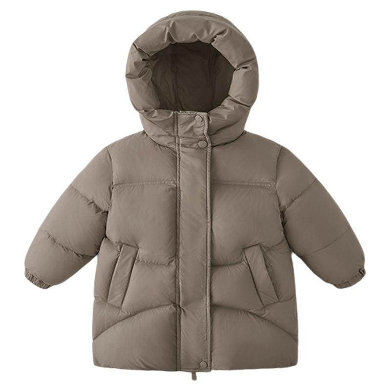 [三防抑菌远红外]儿童羽绒服中长款宝宝新款男童加厚女童秋冬外套