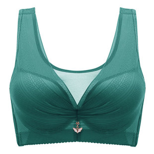 黛安娜文胸防下垂全罩杯胖mm大胸显小调整型舒适无钢圈美背内衣女