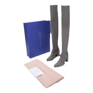 【甄品精选】Stuart Weitzman 女士绒面革织物高筒靴长靴 TIELAND