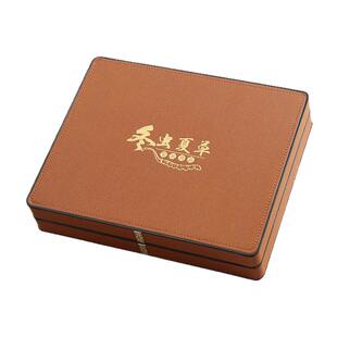 虫草包装盒高档麻布面冬虫夏草礼盒10支20支30支40根礼品盒空盒子