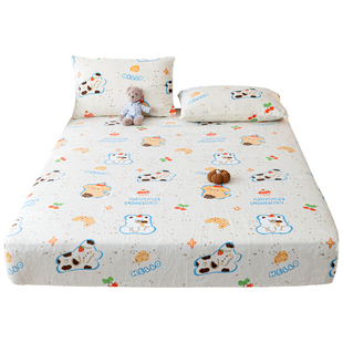 定做儿童牛奶绒床笠单件婴儿床罩加绒加厚珊瑚绒床垫保护罩秋冬季