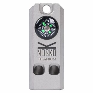 纯钛口哨露营钛野外求生口哨双孔爆音哨子响亮钛哨户外钛哨裁判