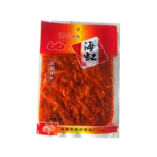 延边特产开心香辣海虹30g年合蛤蜊肉嘎拉肉蚬子尖拍15袋包邮