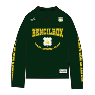 KencilBox千笔盒子潮流原创街舞街头球衣设计男长袖T恤白黑绿色女