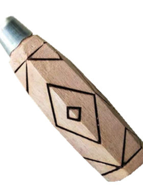 实木六角带刀箍斩骨刀手柄