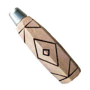 菜刀柄把手斩骨刀木头刀柄配件刀把木把手菜刀手柄实木六角带刀箍