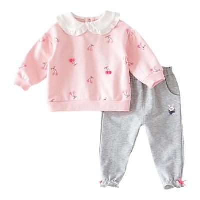 A类棉蓓依琳甜美春秋季两件套装