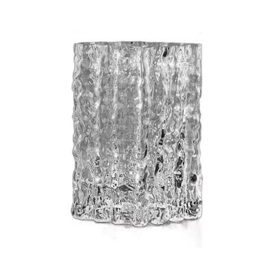 北欧客厅插花透明冰川玻璃花瓶