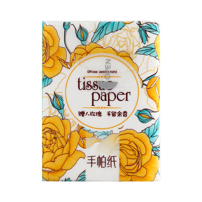 3层玫瑰花香纸巾小包手帕纸