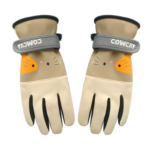 保暖手套女冬季可爱加绒加厚学生户外骑行防风防寒防泼水触屏防滑